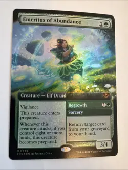 Emeritus of Abundance (Extended Art) M Secrets of Strixhaven 339 NM FOIL - Image 2