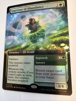 Emeritus of Abundance (Extended Art) M Secrets of Strixhaven 339 NM FOIL - Image 3