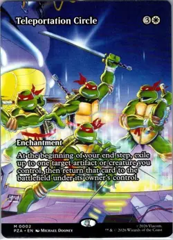 MTG - Teleportation Circle Borderless - TMNT Source Material - NM - Image 1