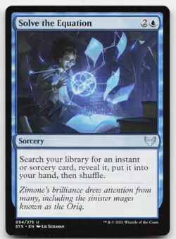 Solve the Equation #54 (NM) Strixhaven STX Magic MTG - Image 1