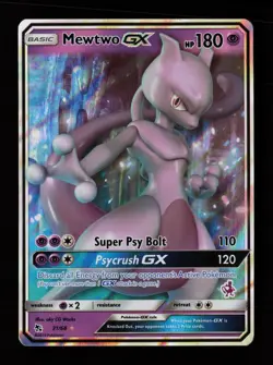 Mewtwo GX 31/68 Holo GX Rare Hidden Fates Pokemon Cards - Image 1