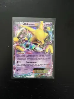 Alakazam EX 25/124 LP/NM Ultra Rare XY Fates Collide Holo Foil Pokemon TCG Card - Image 1