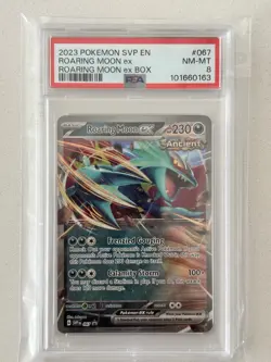 Pokemon Roaring Moon ex #67 Pokemon SVP Promo PSA 8 - Image 1