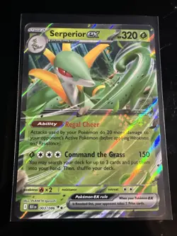 Pokemon TCG Black Bolt Serperior EX Double Rare Holo Card 003/086 - Image 1