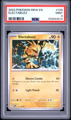 2023 POKEMON MEW EN-151 #125 ELECTABUZZ PSA 9 - Image 1
