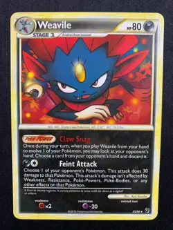 WEAVILE - 25/90 - UNDAUNTED - POKEMON CARD - LP - Image 1