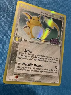 Raichu 15/110 EX STAMP Holon Phantoms Delta Species Holo 70 HP ENG 2006 - Image 3