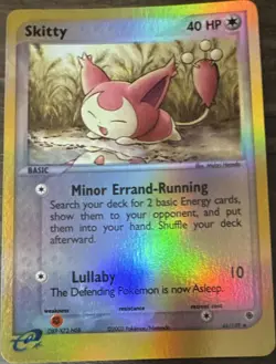 Pokemon TCG Skitty EX Ruby & Sapphire 44/109 Reverse Holo English 40 HP 2003 - Image 1