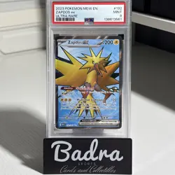 PSA 9 Zapdos ex Holo Ultra Rare SV 151 192/165 Pokemon TCG English 2023 - Image 1