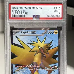 PSA 9 Zapdos ex Holo Ultra Rare SV 151 192/165 Pokemon TCG English 2023 - Image 3