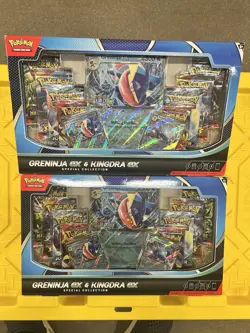 2 boxes POKEMON Trading Card Greninja ex and Kingdra ex Special Collection NIB - Image 1