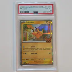 Pokemon TCG Pikachu Holo 062/193 Trick or Trade 2023 PSA 10 GEM MT - Image 1