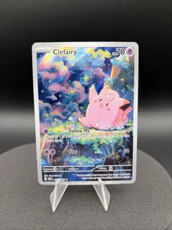 Lillie's Clefairy ex Special Illustration Rare Holo Sv09 184/159 Pokemon - Image 1