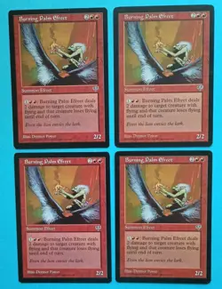 Magic the Gathering MTG Mirage BURNING PALM EFREET X 4 LP/EX U 1996! - Image 1