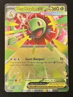 Pokemon TCG Card Ascended Heroes Mega Meganium EX 034 Black Star Promo NM - Image 1