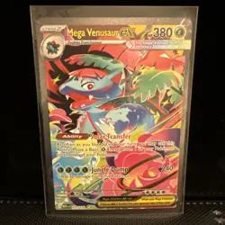 Pokemon TCG Mega Venusaur EX Card 177/132 Mega Evolution Sir NM Condition - Image 3