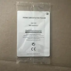 Pokemon TCG Detective Pikachu SM190 Stamped Holo Card Sealed - Image 2