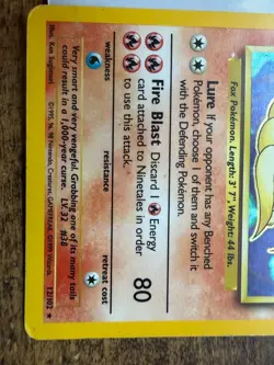 Pokemon TCG Ninetales, Base Set 12/102 - Holographic, rare - Image 3