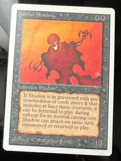 Magic the Gathering MTG Unlimited Nether Shadow NM- (Beta Bob) - Image 1