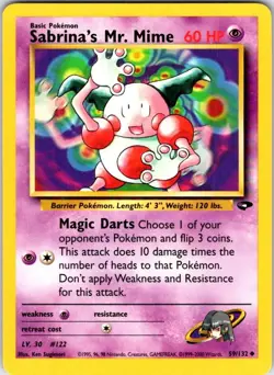 Pokemon | Gym Challenge | Sabrina's Mr. Mime | 059/132 | Unlimited | NM - Image 1
