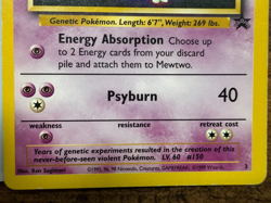 1999 POKEMON TCG BLACK STAR MEWTWO #3, MOVIE PROMO CARD, Nintendo, WOTC - Image 3