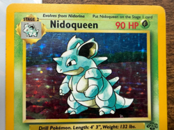 Vintage Pokemon TCG Holographic Nidoqueen, Jungle set, 7/64 - Rare, LP/MP - Image 2