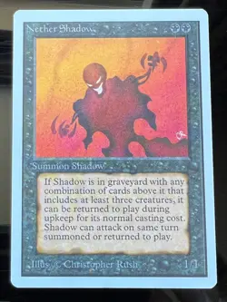 Magic the Gathering MTG Unlimited Nether Shadow NM (Beta Bob) - Image 1