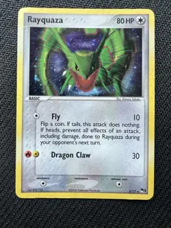 Rayquaza 3/17 - Pokemon TCG Pop Series 1 Holo Rare 2006 LP+ - Image 1