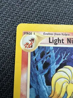 Pokemon TCG Light Ninetales Neo Destiny Card 50/105 Unlimited Uncommon CREASE - Image 2