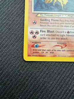 Pokemon TCG Light Ninetales Neo Destiny Card 50/105 Unlimited Uncommon CREASE - Image 5