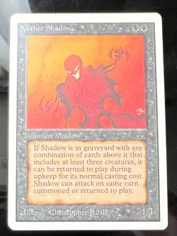 Magic the Gathering MTG Unlimited Nether Shadow LP+ (Beta Bob) - Image 1