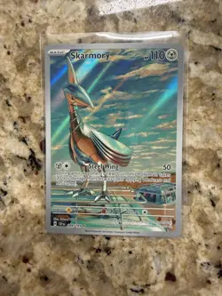 Pokemon TCG Skarmony 209/191 Illustration Rare Holo Surging Sparks Pack Fresh - Image 1