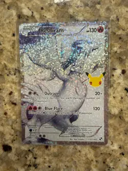 Pokemon TCG 113/114 Reshiram Celebrations 25th Classic Collection Full Art Holo - Image 1
