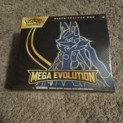 Pokemon TCG Mega Evolution ETB Lucario Factory Sealed - Image 1