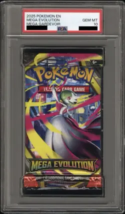 PSA Grade 10 Gem Mint Pokemon Mega Evolution Booster Pack Mega Gardevoir - Image 1