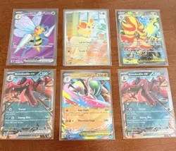 Pokemon Chaos Rising Lot - Beedrill Ex, Fennekin IR, Mega Pyroar Ex, 3x RR - Image 1