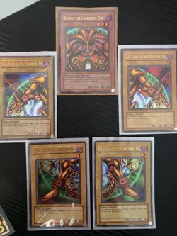 Exodia the Forbidden One (Full Set) Ultra Rare LOB-120-124 All NM/VLP+ - Image 1