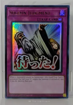 YuGiOh! Solemn Judgment RA05-EN124 Ultra Rare 1st Edition - Image 1