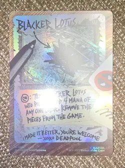MTG - SLD Marvel - Blacker Lotus #869 - Near Mint Rainbow Foil - Image 1