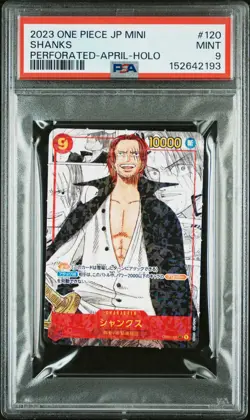 2023 ONE PIECE JAPANESE SAIKYO JUMP MINI PROMOS #120 SHANKS PSA 9 - Image 1