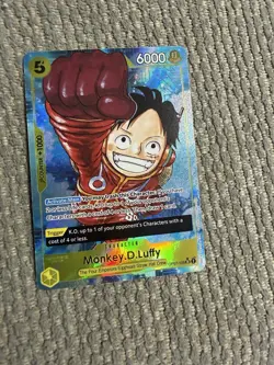 Monkey.D.Luffy Alt Art OP07-109 500 Years Super Rare Parallel Foil 6000 + - Image 1