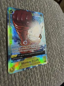 Monkey.D.Luffy Alt Art OP07-109 500 Years Super Rare Parallel Foil 6000 + - Image 3