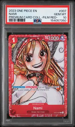 2023 ONE PIECE PREMIUM CARD COLLECTION -ONE PIECE FILM RED- #007 NAMI PSA 10 - Image 1