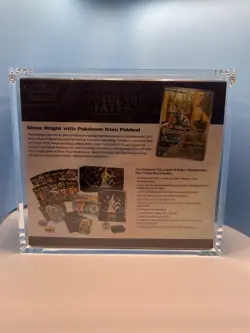Paldean Fates Pokemon Center Elite Trainer Box ETB - New & Sealed + ACRYLIC CASE - Image 2