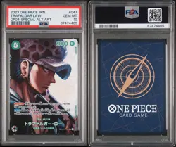 PSA 10 ONE PIECE Card Game OP01-047 Trafalgar Law OP04 Alternate Art Japanese - Image 3