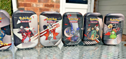 POKEMON TCG SCARLET & VIOLET BLACK BOLT & WHITE FLARE UNOVA MINI TIN X8 ART SET 196214114173 - Image 3