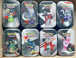POKEMON TCG SCARLET & VIOLET BLACK BOLT & WHITE FLARE UNOVA MINI TIN X8 ART SET 196214114173 - Image 4
