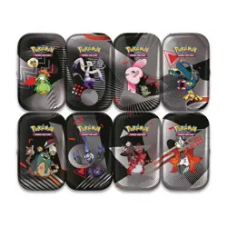 POKEMON TCG SCARLET & VIOLET BLACK BOLT & WHITE FLARE UNOVA MINI TIN X8 ART SET 196214114173 - Image 5
