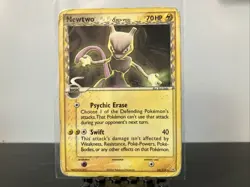 Pokemon Mewtwo Delta Species 24/110 EX Holon Phantoms 2006 Played - Image 1