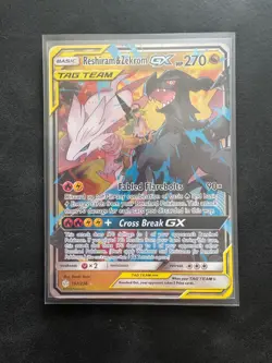 Reshiram & Zekrom GX Tag Team 157/236 Cosmic Eclipse Pokemon TCG - Image 1